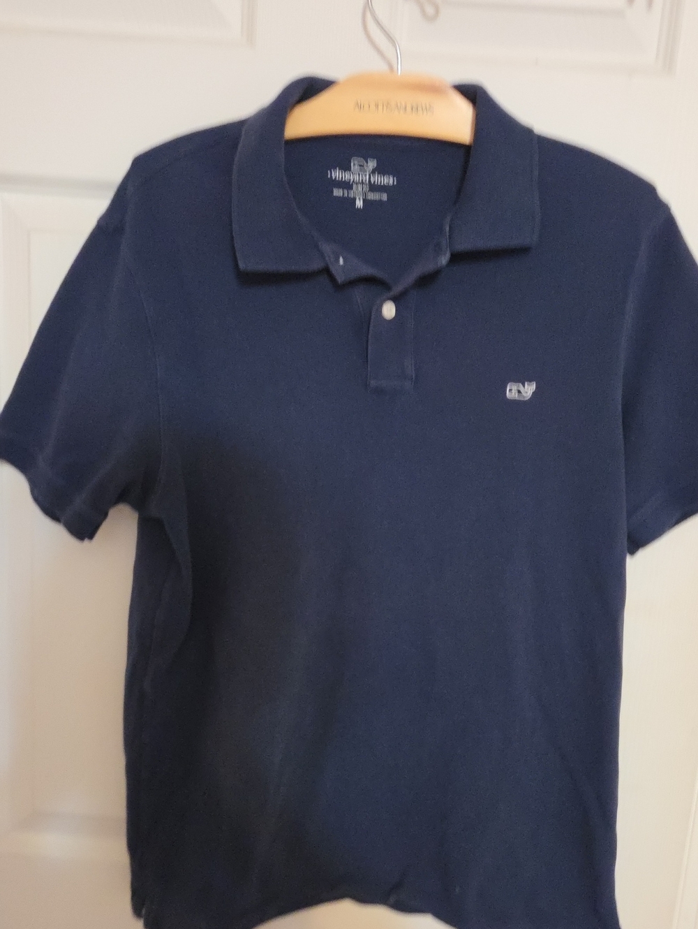 Vineyard Vines Men’s Dark Navy Polo with Whale Logo